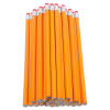 Image 1 : 100PCS HB WOOD PENCILS WITH ERASER TIPS -N