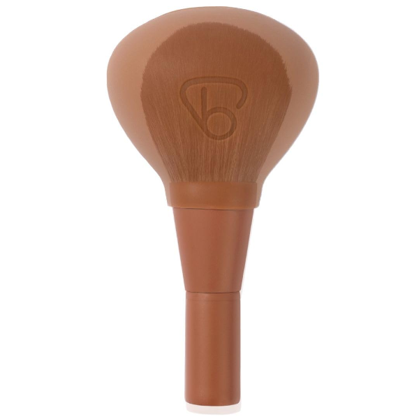 TRAVEL MAKEUP BRUSH SET WITH BRUSH BUBBLE SILICONE MAKEUP BRUSH COVER- BROWN MATTE