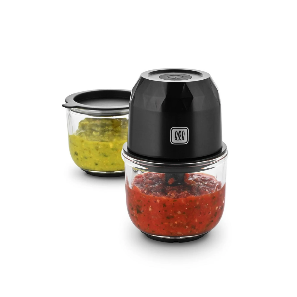 TOASTMASTER 1 CUP CORDLESS CHOPPER, GLASS CHOPPING BOWLS, BLACK, TM-10MCCN, ONE-TOUCH OPERATION 