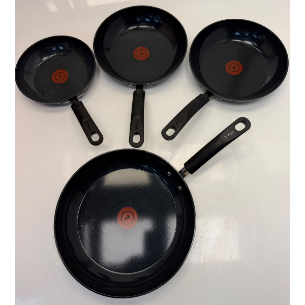 T-FAL CERAMIC NON-STICK SKILLET 4-PIECE -SU