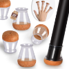 Image 1 : SMALL CHAIR LEG FLOOR PROTECTORS