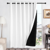 Image 1 : DECONOVO DOUBLE LAYER FULLY BLACKOUT CURTAINS, NOISE REDUCTION CURTAINS, THERMAL INSULATED CURTAINS 
