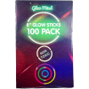 Image 1 : GLOW MIND 8” GLOW STICKS 100 PACK GLOW IN THE DARK