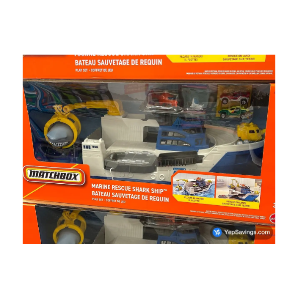 MATCHBOX MARINE RESCUE SHARK SHIP PLAY SET