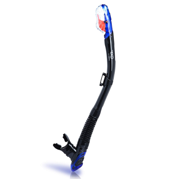 DRY SNORKEL, ADULT DIVE SNORKEL FREE BREATH DIVING SNORKEL TUBE FOOD-GRADE SILICONE -N