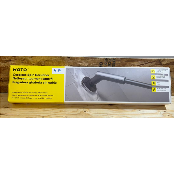 HOTO CORDLESS SPIN SCRUBBER (SLIGHTLY USED)