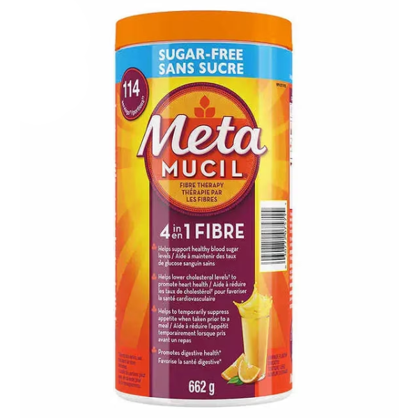 METAMUCIL 4 IN 1 MULTIHEALTH FIBRE SUPPLEMENT POWDER SUGAR-FREE, ORANGE -N, E: 2029