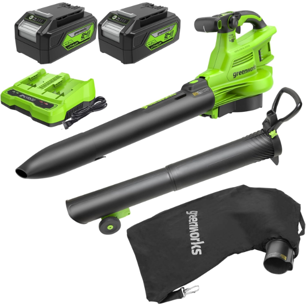 GREENWORKS 48V (24V X 2) 520 CFM BRUSHLESS LEAF BLOWER/VACUUM -MP