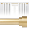 Image 1 : GOLD CURTAIN RODS FOR WINDOWS 66 TO 120 INCH