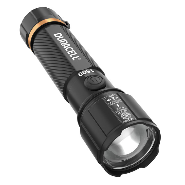 DURACELL 1500 LUMEN FLASHLIGHT (SLIGHTLY USED)