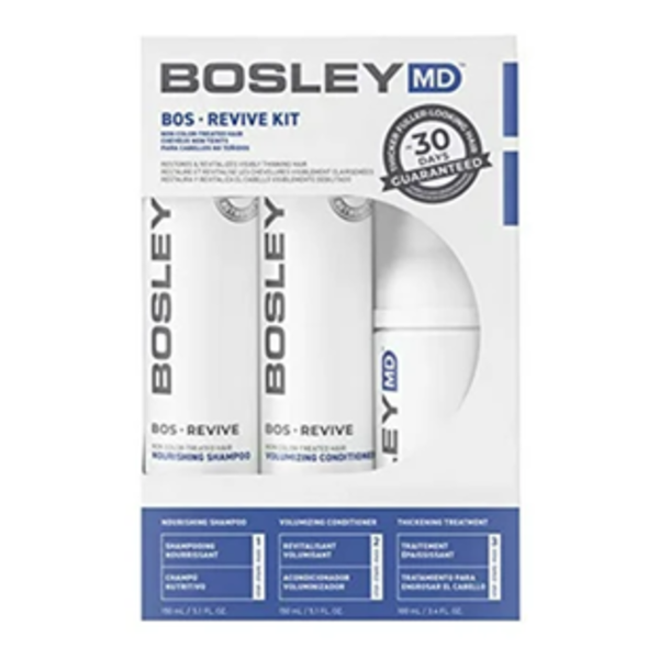 BOSLEYMD BOSREVIVE KIT FOR VISIBLE HAIR THINNING (NON COLOR-TREATED), STARTER SIZE (30 DAYS)