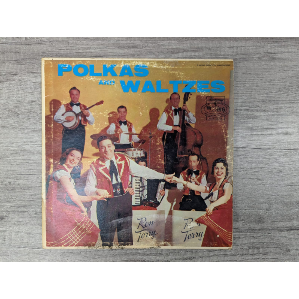 POLKAS AND WALTZES RON TERRY VINYL LP RECORD ALBUM
