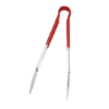 Image 1 : STAINLESS STEEL SERVING TONGS WITH PLASTIC HANDLE (USED, NO BOX)