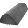 Image 1 : ALLSETT HEALTH LARGE HALF MOON BOLSTER PILLOW FOR LEGS, KNEES, LOWER BACK AND HEAD (GREY)