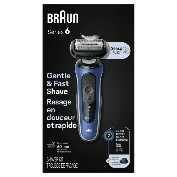 Braun Electric Shaver for Men, Series 6 6120s, Wet & Dry Shave