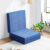 Image 1 :  TRI FOLDING MEMORY FOAM MATTRESS - BLUE -U, BIT DAMAGE