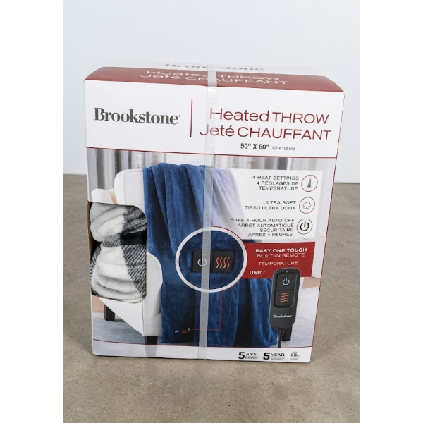 Brookstone Ultra Soft Plush Electric Heated Throw (Slightly Used)