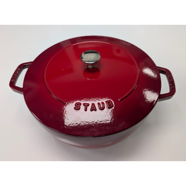 Staub La Cocotte 4.8 L Cast Iron Round French Oven, Cherry