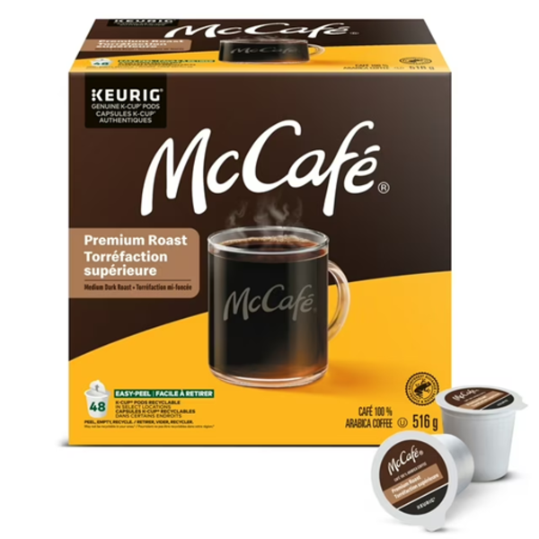 McCafé Premium Medium Dark Roast, K-Cup Coffee Pods