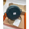 Image 3 : LE CREUSET BUFFET CASSEROLE WITH GLASS LID 3.5 QT. ARTICHOKE GREEN -U