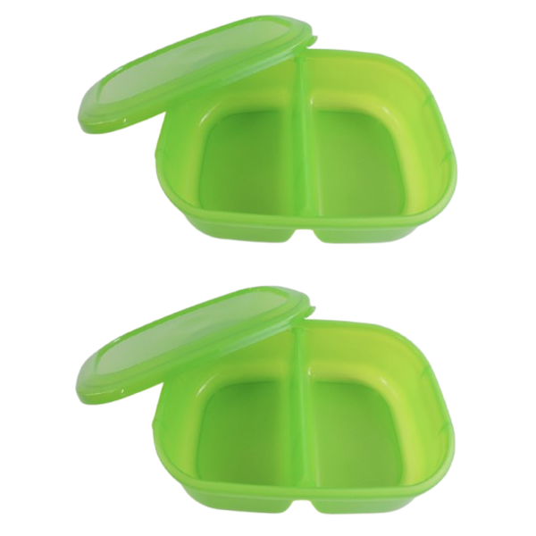 2PCS PLASTIC FOOD STORAGE CONTAINERS (64OZ)