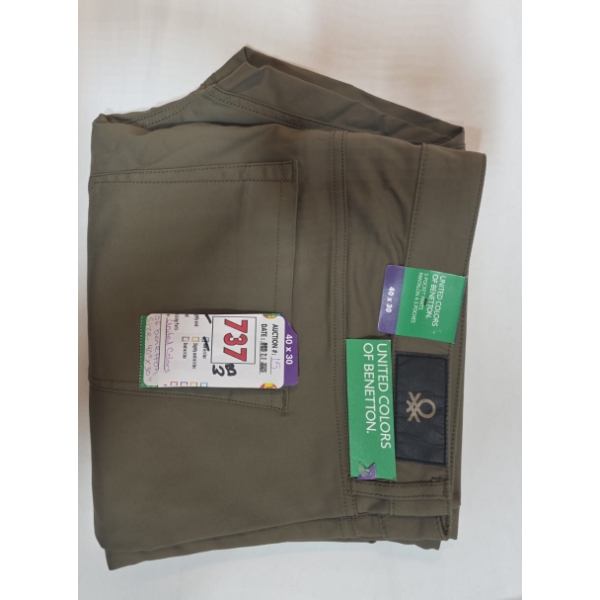 MEN’S UNITED COLOUR OF BENETTON PANTS 40X30 (NEW)