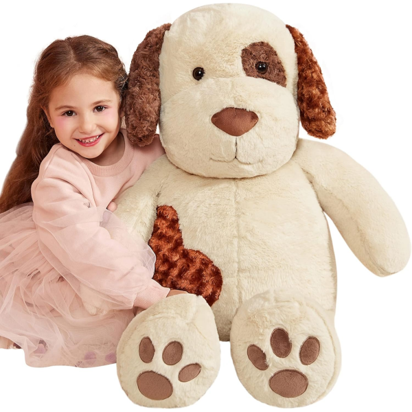 IKASA GIANT DOG STUFFED ANIMAL PLUSH TOY,LARGE PUPPY CUTE JUMBO SOFT TOYS