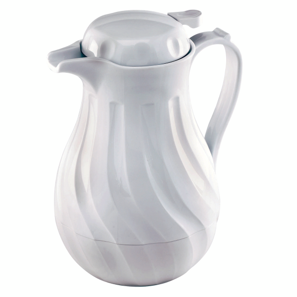 BROWNE & CO. WHITE BEVERAGE SERVER 40 OZ (USED)