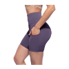 Image 1 : OFENTI HIGH WAISTED YOGA SHORTS WITH POCKETS