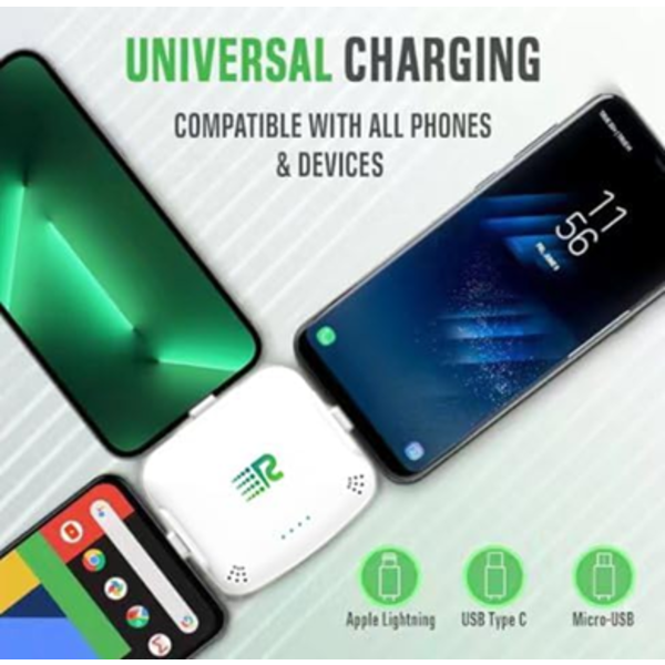 RUSH CHARGE UNIVERSAL COMET PORTABLE POWER BANK – 3200MAH. 2.1A HIGH-SPEED FAST CHARGING.