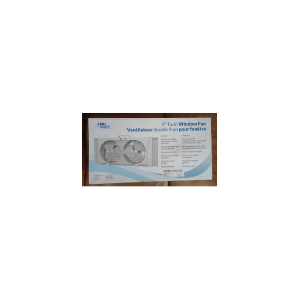COOLWORKS 9” TWIN WINDOW FAN