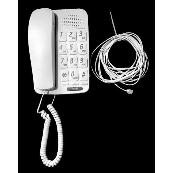 NEXTECH BIG BUTTON CORDED PHONE SPEAKER (SLIGHTLY USED)