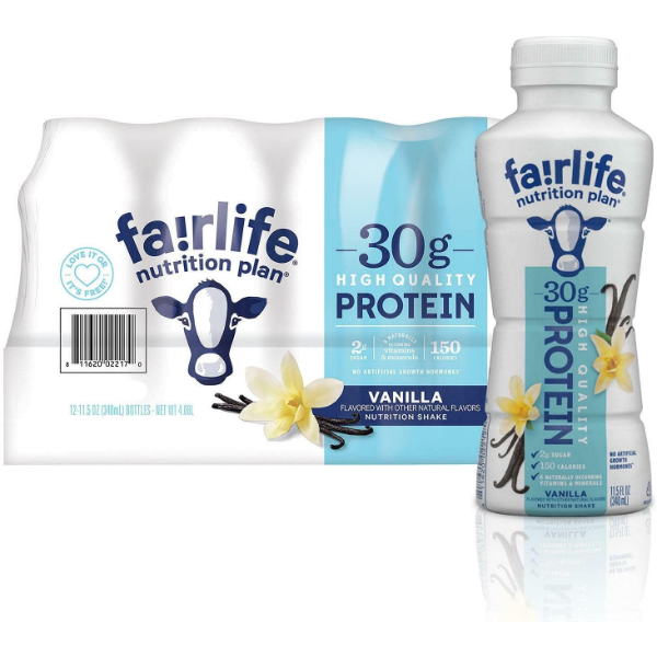 FAIRLIFE VANILLA PROTEIN SHAKE, 10 X 340 ML -N
