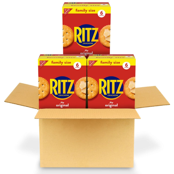 RITZ ORIGINAL CRACKERS, SNACKS FOR KIDS AND ADULTS, BULK LUNCH SNACKS