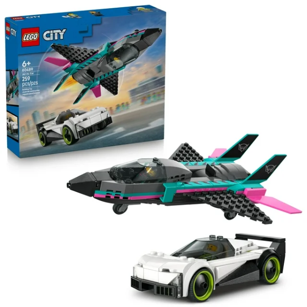 LEGO CITY JET VS. CAR BUILDING TOYS FOR KIDS -UMP