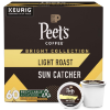 Image 1 : PEET'S COFFEE, LIGHT ROAST KEURIG K-CUP PODS - SUN CATCHER 60 COUNT (6 BOXES OF 10 K-CUP PODS)