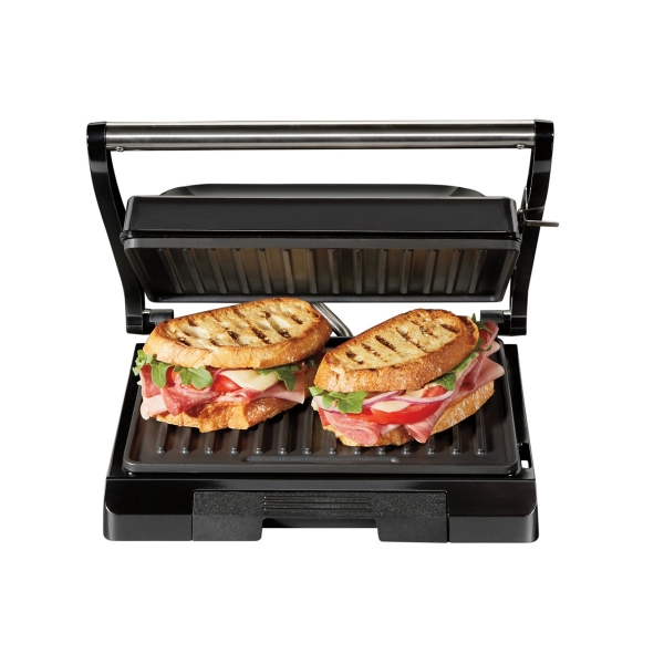 HAMILTON BEACH INDOOR GRILL WITH PANINI PRESS