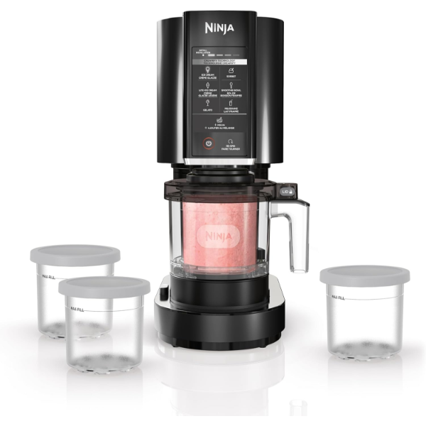 NINJA CREAMI ICE CREAM MAKER, 7 ONE-TOUCH PROGRAMS, CREAMIFY TECHNOLOGY, MAKES ICE CREAM, SORBET