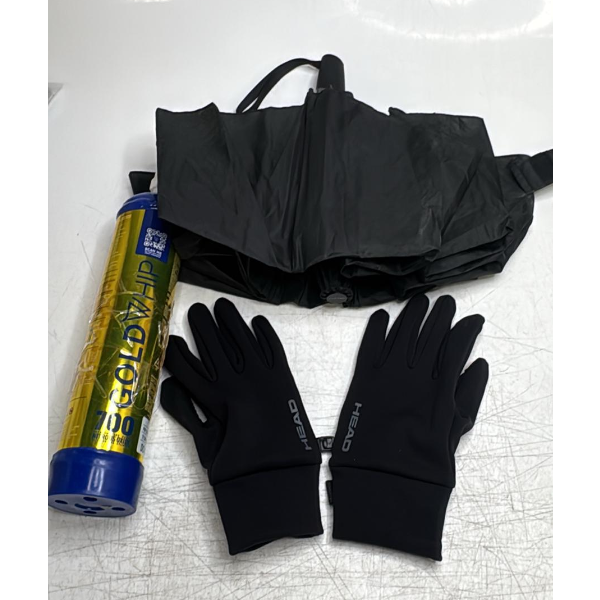 GOLDWHIP N2O 700 SERIES WHIPPED CREAM CHARGER TANKS, SHED-RAIN WINDPRO & HEAD GLOVES (SLIGHTLY USED)