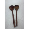 Image 1 : HANDMADE ACACIA WOOD SALAD SERVERS, SPOON & FOR -N