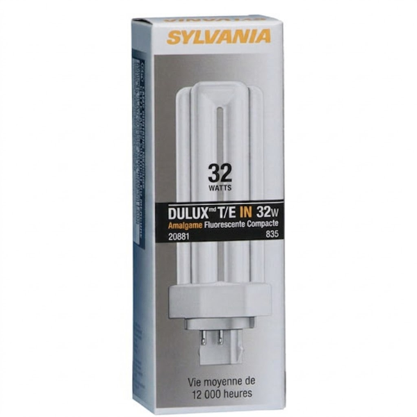 SYLVANIA 20885 COMPACT FLUORESCENT BULB 4 PIN TRIPLE 3500K 32W -N