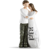 Image 1 : HAND PAINTED 9" COUPLE FIGURINES - ROMANTIC ANNIVERSARY & WEDDING GIFT FOR HER, ENGAGEMENT