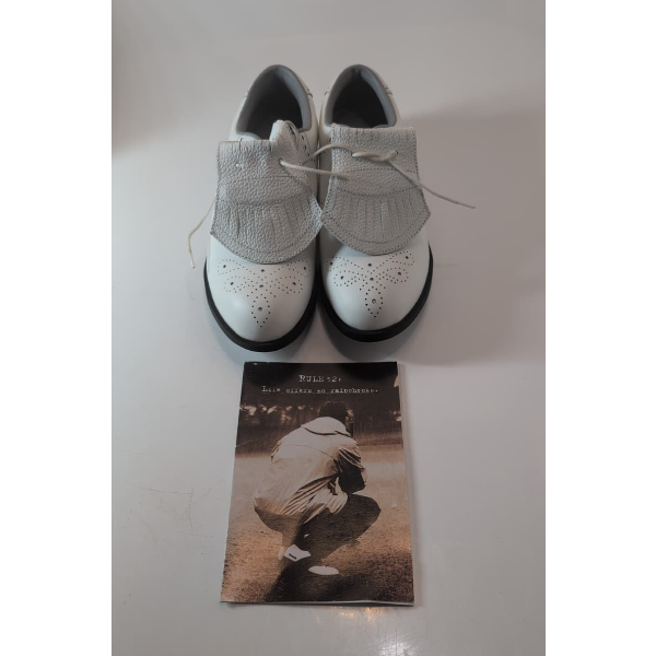 REEBOK GOLF SHOES  SIZE 8.5 LEATHER WHITE -N