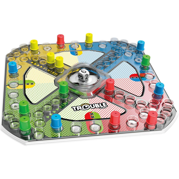 TROUBLE BOARD GAME FOR KIDS AGES 5 AND UP 2-4 PLAYERS