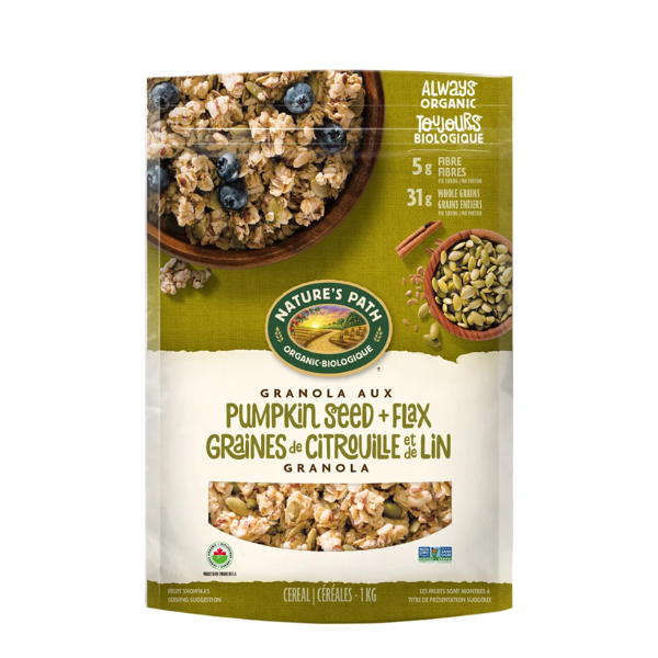 Flax Plus Organic Pumpkin Flax Granola, 1 kg - BB: 12/2026