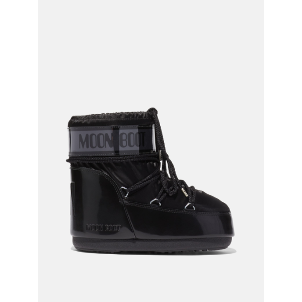 ICON LOW GLANCE BLACK SATIN BOOTS (NEW, NO BOX)