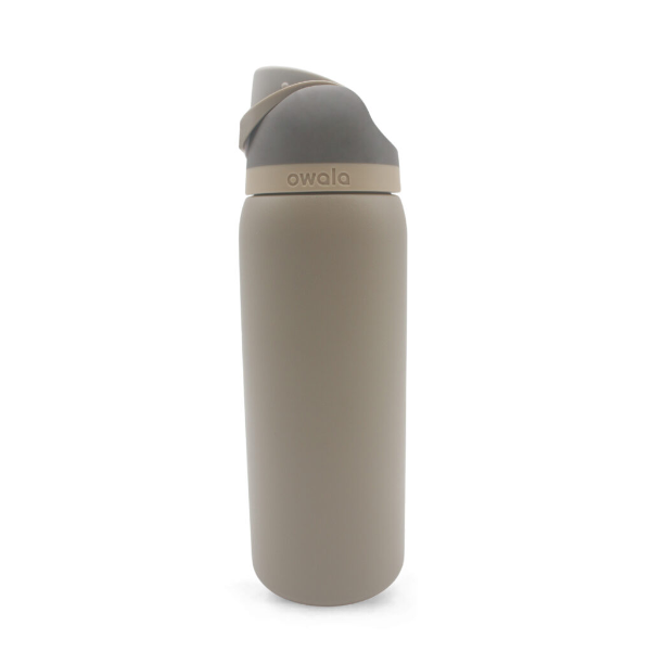 OWALA FREESIP INSULATED STAINLESS STEEL WATER BOTTLE WITH STRAW FOR SPORTS 2 PACKS -SU