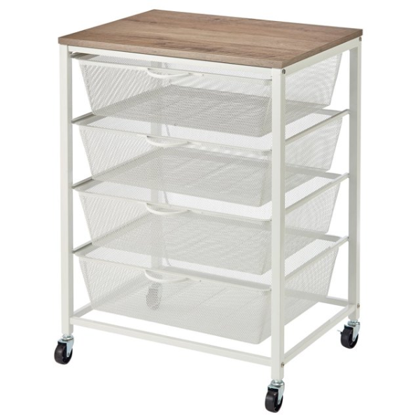 EDIFICE MESH ROLLING CART -N