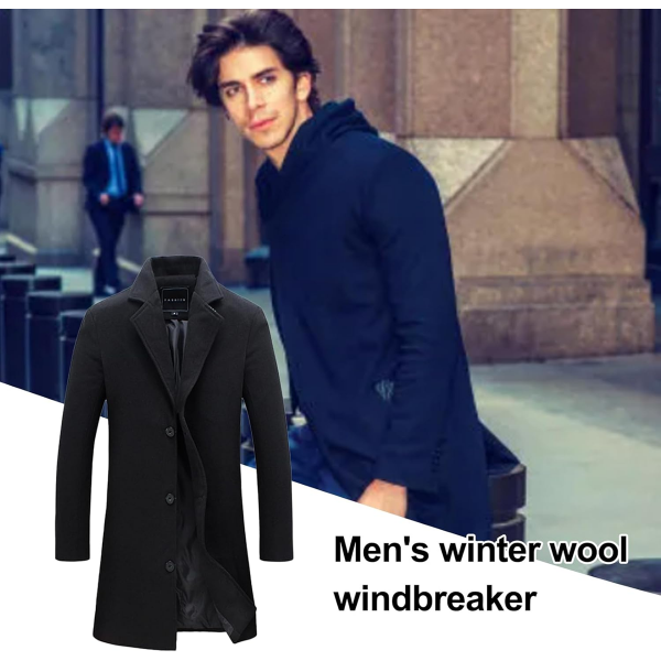MEN'S WINTER WOOL WINDBREAKER (2XL) (SIMILAR)