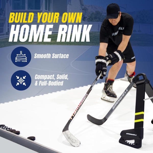 Winnwell Ice Skateable Tiles - 10-Pack 18" x 18" 
